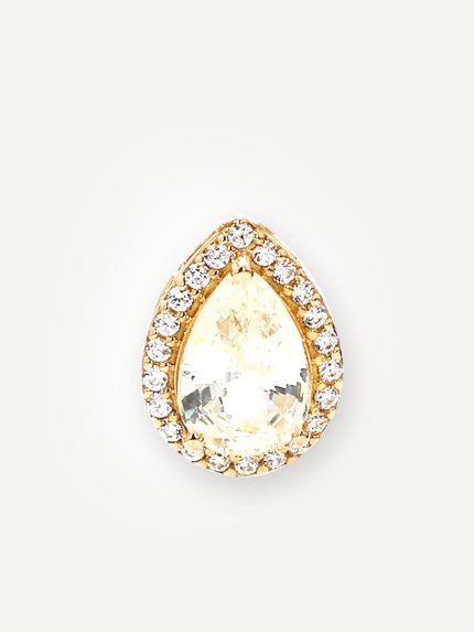 Sunlit Tear – Yellow Sapphire Pendant