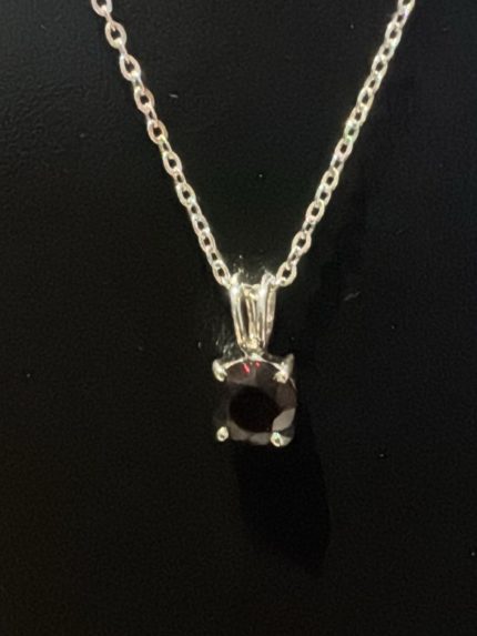 Cushion Purple Sapphire Pendant
