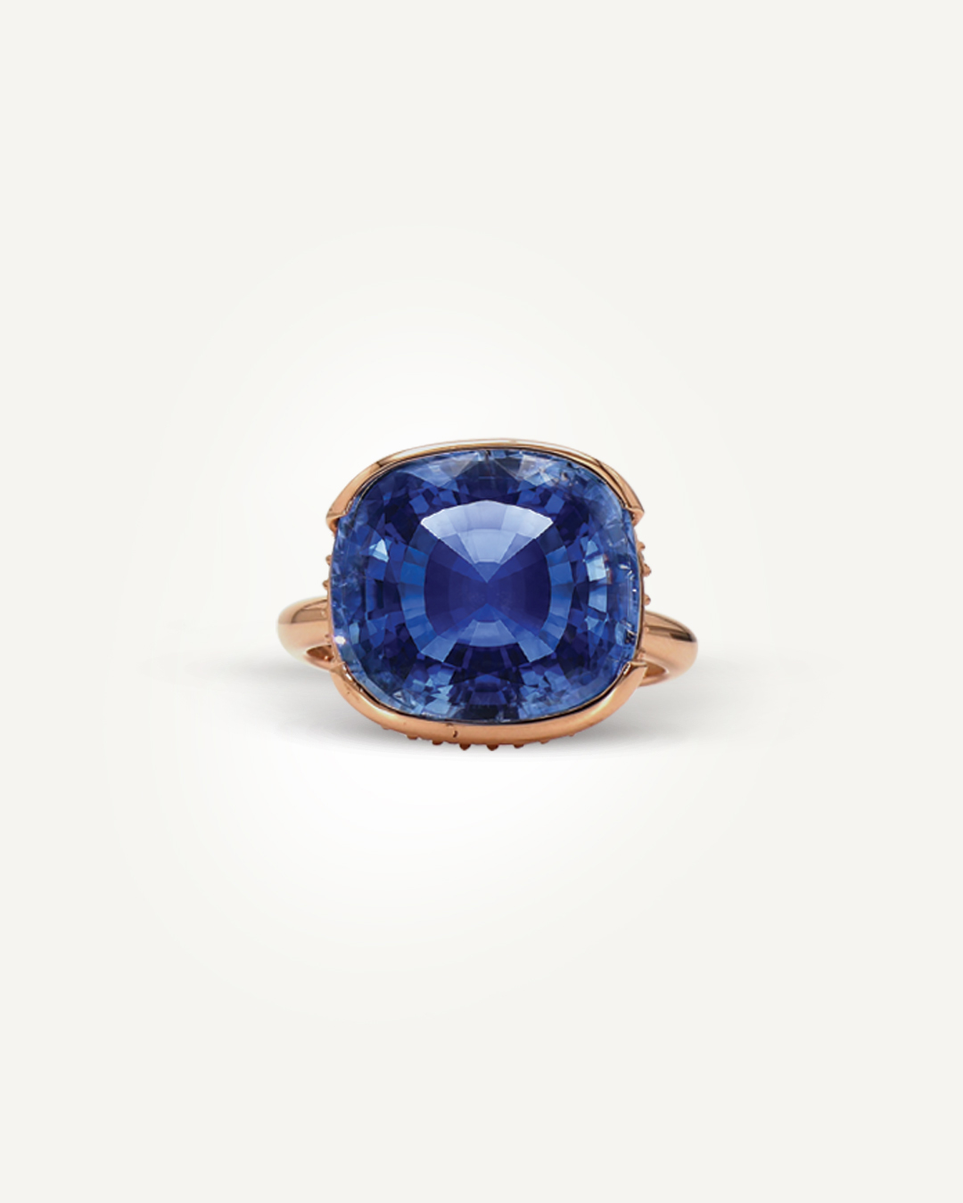 Blue Sapphire Ring in 925 Sterling Silver